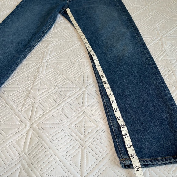 Agolde Blue Straight Leg Jeans - Picture 7 of 13